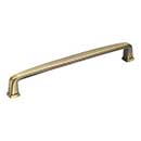 Jeffrey Alexander [1092-160AB] Die Cast Zinc Cabinet Pull Handle - Milan 1 Series - Oversized - Brushed Antique Brass Finish - 160mm C/C - 6 3/16" L