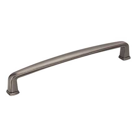 Jeffrey Alexander [1092-160BNBDL] Die Cast Zinc Cabinet Pull Handle - Milan 1 Series - Oversized - Brushed Pewter Finish - 160mm C/C - 6 3/16&quot; L