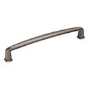 Jeffrey Alexander [1092-160BNBDL] Die Cast Zinc Cabinet Pull Handle - Milan 1 Series - Oversized - Brushed Pewter Finish - 160mm C/C - 6 3/16" L