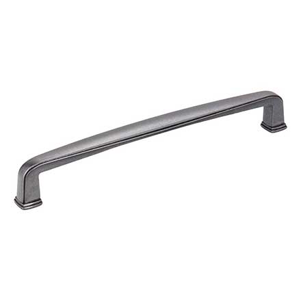 Jeffrey Alexander [1092-160DACM] Die Cast Zinc Cabinet Pull Handle - Milan 1 Series - Oversized - Gun Metal Finish - 160mm C/C - 6 3/16&quot; L