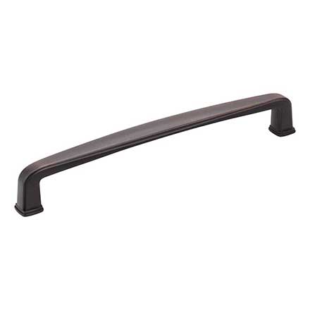 Jeffrey Alexander [1092-160DBAC] Die Cast Zinc Cabinet Pull Handle - Milan 1 Series - Oversized - Brushed Oil Rubbed Bronze Finish - 160mm C/C - 6 3/16&quot; L