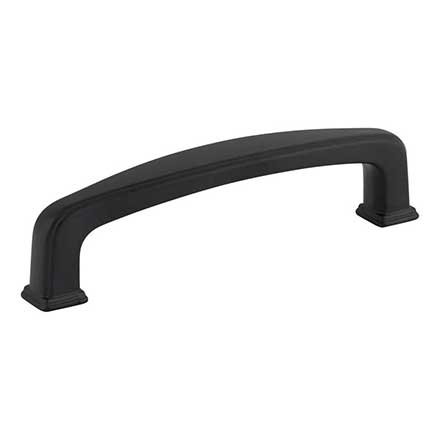 Jeffrey Alexander [1092MB] Die Cast Zinc Cabinet Pull Handle - Milan 1 Series - Standard Size - Matte Black Finish - 96mm C/C - 4 1/4&quot; L