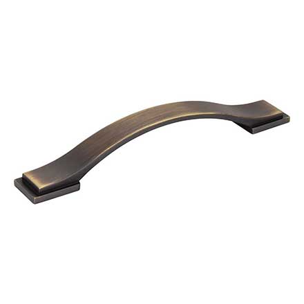 Jeffrey Alexander [80152-128ABSB] Die Cast Zinc Cabinet Pull Handle - Mirada Series - Oversized - Antique Brushed Satin Brass Finish - 128mm C/C - 6 13/16" L