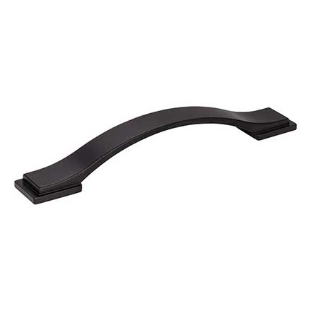 Jeffrey Alexander [80152-128MB] Die Cast Zinc Cabinet Pull Handle - Mirada Series - Oversized - Matte Black Finish - 128mm C/C - 6 13/16&quot; L