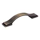 Jeffrey Alexander [80152-96ABSB] Die Cast Zinc Cabinet Pull Handle - Mirada Series - Standard Size - Antique Brushed Satin Brass Finish - 96mm C/C - 5 9/16&quot; L