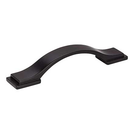 Jeffrey Alexander [80152-96MB] Die Cast Zinc Cabinet Pull Handle - Mirada Series - Standard Size - Matte Black Finish - 96mm C/C - 5 9/16&quot; L