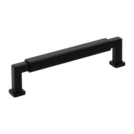 Jeffrey Alexander [229-128MB] Die Cast Zinc Cabinet Pull Handle - Nash Series - Oversized - Matte Black Finish - 128mm C/C - 5 9/16" L