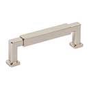 Jeffrey Alexander [229-96NI] Die Cast Zinc Cabinet Pull Handle - Nash Series - Standard Size - Polished Nickel Finish - 96mm C/C - 4 5/16" L