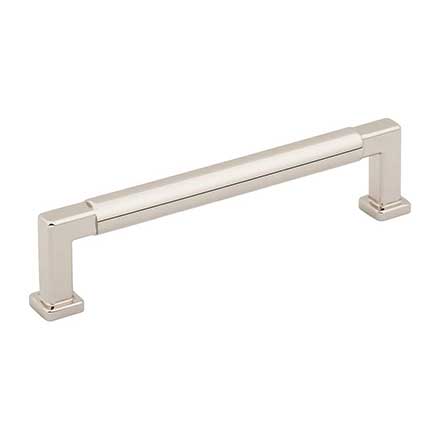Jeffrey Alexander [929-128NI] Die Cast Zinc Cabinet Pull Handle - Ogden Series - Oversized - Polished Nickel Finish - 128mm C/C - 5 9/16" L