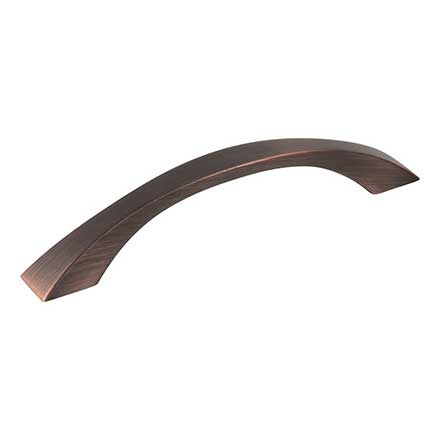 Jeffrey Alexander [767-128DBAC] Die Cast Zinc Cabinet Pull Handle - Standard Sized - Philip Series - Brushed Oil Rubbed Bronze Finish - 128mm C/C - 6 5/16" L