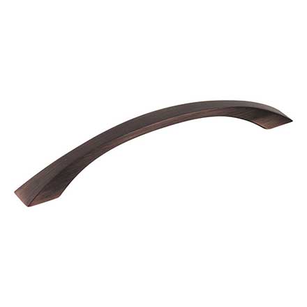 Jeffrey Alexander [767-160DBAC] Die Cast Zinc Cabinet Pull Handle - Standard Sized - Philip Series - Brushed Oil Rubbed Bronze Finish - 160mm C/C - 7 9/16&quot; L