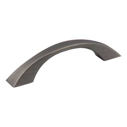 Jeffrey Alexander [767-96BNBDL] Die Cast Zinc Cabinet Pull Handle - Standard Sized - Philip Series - Brushed Pewter Finish - 96mm C/C - 5&quot; L