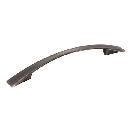Jeffrey Alexander [847-128BNBDL] Die Cast Zinc Cabinet Pull Handle - Regan Series - Oversized - Brushed Pewter Finish - 128mm C/C - 6 13/16&quot; L