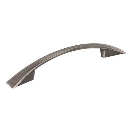Jeffrey Alexander [847-96BNBDL] Die Cast Zinc Cabinet Pull Handle - Regan Series - Standard Size - Brushed Pewter Finish - 96mm C/C - 5 9/16&quot; L