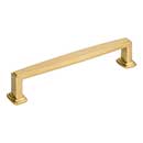 Jeffrey Alexander [171-128BG] Die Cast Zinc Cabinet Pull Handle - Oversized - Richard Series - Brushed Gold Finish - 128mm C/C - 5 5/8&quot; L