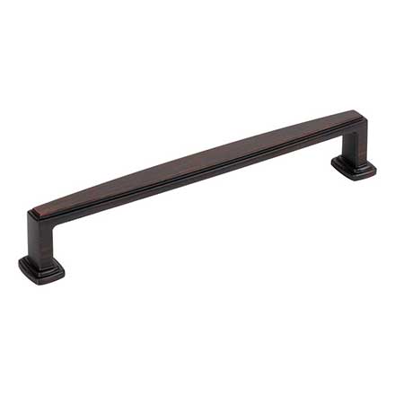 Jeffrey Alexander [171-160DBAC] Die Cast Zinc Cabinet Pull Handle - Oversized - Richard Series - Brushed Oil Rubbed Bronze Finish - 160mm C/C - 6 7/8" L