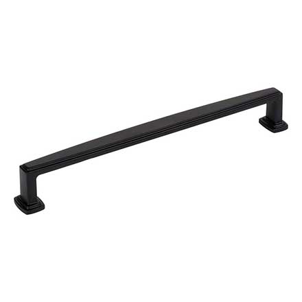 Jeffrey Alexander [171-192MB] Die Cast Zinc Cabinet Pull Handle - Oversized - Richard Series - Matte Black Finish - 192mm C/C - 8 1/8&quot; L