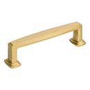 Jeffrey Alexander [171-96BG] Die Cast Zinc Cabinet Pull Handle - Standard Size - Richard Series - Brushed Gold Finish - 96mm C/C - 4 3/8&quot; L