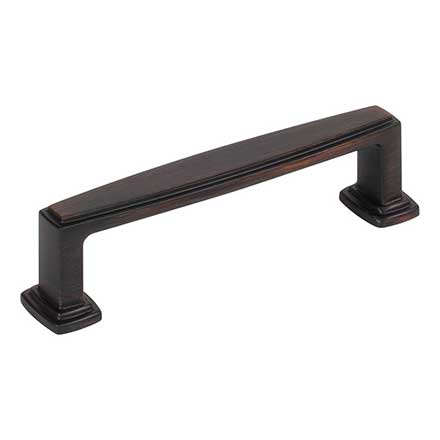 Jeffrey Alexander [171-96DBAC] Die Cast Zinc Cabinet Pull Handle - Standard Size - Richard Series - Brushed Oil Rubbed Bronze Finish - 96mm C/C - 4 3/8&quot; L