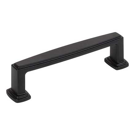 Jeffrey Alexander [171-96MB] Die Cast Zinc Cabinet Pull Handle - Standard Size - Richard Series - Matte Black Finish - 96mm C/C - 4 3/8&quot; L