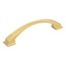 Jeffrey Alexander [944-128BG] Die Cast Zinc Cabinet Pull Handle - Oversized - Roman Series - Brushed Gold Finish - 128mm C/C - 6 1/4&quot; L