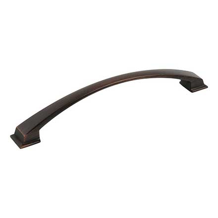 Jeffrey Alexander [944-192DBAC] Die Cast Zinc Cabinet Pull Handle - Oversized - Roman Series - Brushed Oil Rubbed Bronze Finish - 192mm C/C - 8 3/4&quot; L