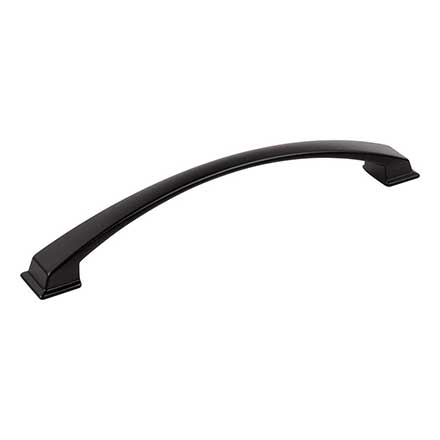 Jeffrey Alexander [944-192MB] Die Cast Zinc Cabinet Pull Handle - Oversized - Roman Series - Matte Black Finish - 192mm C/C - 8 3/4&quot; L