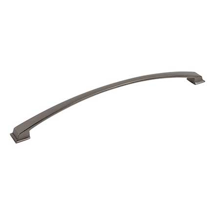 Jeffrey Alexander [944-305BNBDL] Die Cast Zinc Cabinet Pull Handle - Oversized - Roman Series - Brushed Pewter Finish - 305mm C/C - 13 3/16&quot; L