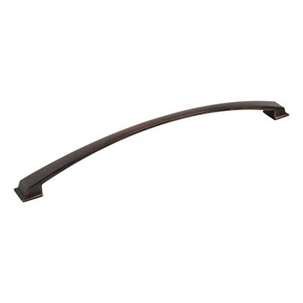Jeffrey Alexander [944-305DBAC] Die Cast Zinc Cabinet Pull Handle - Oversized - Roman Series - Brushed Oil Rubbed Bronze Finish - 305mm C/C - 13 3/16&quot; L
