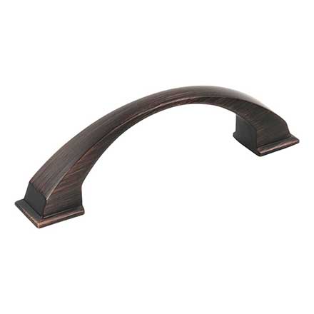 Jeffrey Alexander [944-96DBAC] Die Cast Zinc Cabinet Pull Handle - Standard Sized - Roman Series - Brushed Oil Rubbed Bronze Finish - 96mm C/C - 4 15/16&quot; L