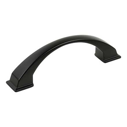 Jeffrey Alexander [944-96MB] Die Cast Zinc Cabinet Pull Handle - Standard Sized - Roman Series - Matte Black Finish - 96mm C/C - 4 15/16" L