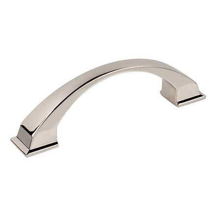 Jeffrey Alexander [944-96NI] Die Cast Zinc Cabinet Pull Handle - Standard Sized - Roman Series - Polished Nickel Finish - 96mm C/C - 4 15/16" L