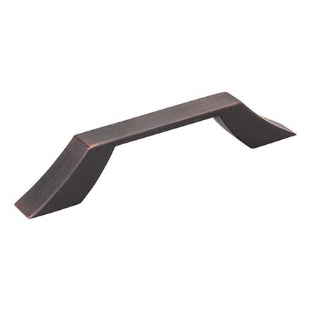 Jeffrey Alexander [798-96DBAC] Die Cast Zinc Cabinet Pull Handle - Royce Series - Standard Size - Brushed Oil Rubbed Bronze Finish - 96mm C/C - 5 1/2&quot; L