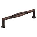 Jeffrey Alexander [686-128DBAC] Die Cast Zinc Cabinet Pull Handle - Oversized - Southerland Series - Brushed Oil Rubbed Bronze Finish - 128mm C/C - 5 3/8&quot; L