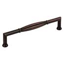 Jeffrey Alexander [686-160DBAC] Die Cast Zinc Cabinet Pull Handle - Oversized - Southerland Series - Brushed Oil Rubbed Bronze Finish - 160mm C/C - 6 11/16&quot; L