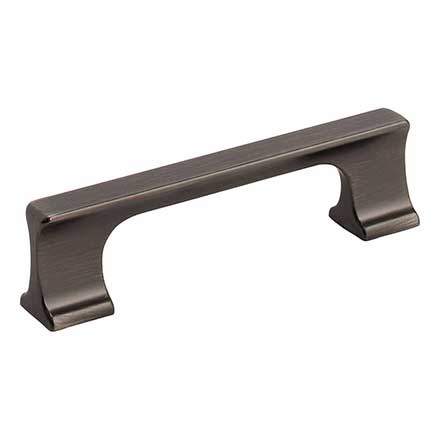 Jeffrey Alexander [752-96BNBDL] Die Cast Zinc Cabinet Pull Handle - Standard Sized - Sullivan Series - Brushed Pewter Finish - 96mm C/C - 4 1/2&quot; L