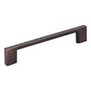 Jeffrey Alexander [635-128DBAC] Die Cast Zinc Cabinet Pull Handle - Oversized - Sutton Series - Brushed Oil Rubbed Bronze Finish - 128mm C/C - 5 7/8&quot; L