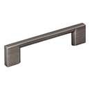 Jeffrey Alexander [635-96BNBDL] Die Cast Zinc Cabinet Pull Handle - Standard Sized - Sutton Series - Brushed Pewter Finish - 96mm C/C - 4 3/4&quot; L