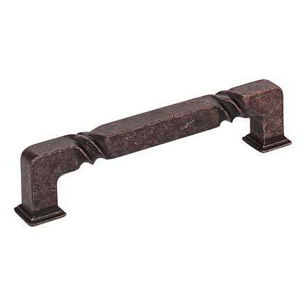 Jeffrey Alexander [602-128DMAC] Die Cast Zinc Cabinet Pull Handle - Tahoe Series - Oversized - Distressed Oil Rubbed Bronze Finish - 128mm C/C - 5 13/16&quot; L