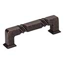 Jeffrey Alexander [602-96DMAC] Die Cast Zinc Cabinet Pull Handle - Tahoe Series - Standard Size - Distressed Oil Rubbed Bronze Finish - 96mm C/C - 4 1/2&quot; L