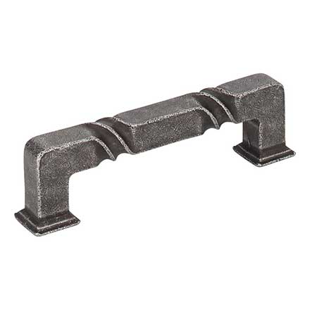 Jeffrey Alexander [602-96SIM] Die Cast Zinc Cabinet Pull Handle - Tahoe Series - Standard Size - Distressed Antique Silver Finish - 96mm C/C - 4 1/2&quot; L