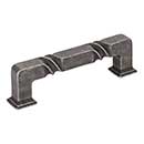 Jeffrey Alexander [602-96SIM] Die Cast Zinc Cabinet Pull Handle - Tahoe Series - Standard Size - Distressed Antique Silver Finish - 96mm C/C - 4 1/2&quot; L