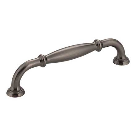 Jeffrey Alexander [658-128BNBDL] Die Cast Zinc Cabinet Pull Handle - Oversized - Tiffany Series - Brushed Pewter Finish - 128mm C/C - 5 13/16&quot; L
