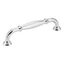 Jeffrey Alexander [658-128PC] Die Cast Zinc Cabinet Pull Handle - Oversized - Tiffany Series - Polished Chrome Finish - 128mm C/C - 5 13/16&quot; L