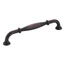 Jeffrey Alexander [658-160DBAC] Die Cast Zinc Cabinet Pull Handle - Oversized - Tiffany Series - Brushed Oil Rubbed Bronze Finish - 160mm C/C - 7 1/16&quot; L