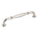 Jeffrey Alexander [658-160NI] Die Cast Zinc Cabinet Pull Handle - Oversized - Tiffany Series - Polished Nickel Finish - 160mm C/C - 7 1/16&quot; L