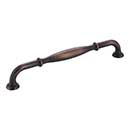Jeffrey Alexander [658-192DBAC] Die Cast Zinc Cabinet Pull Handle - Oversized - Tiffany Series - Brushed Oil Rubbed Bronze Finish - 192mm C/C - 8 3/8&quot; L