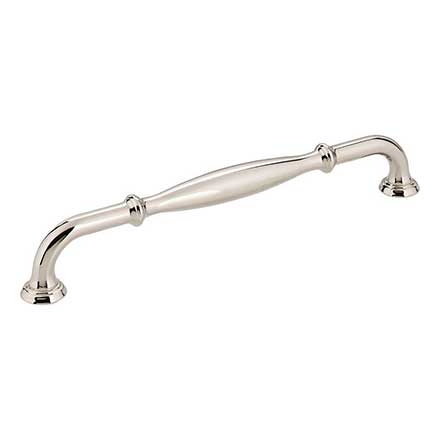 Jeffrey Alexander [658-192NI] Die Cast Zinc Cabinet Pull Handle - Oversized - Tiffany Series - Polished Nickel Finish - 192mm C/C - 8 3/8" L