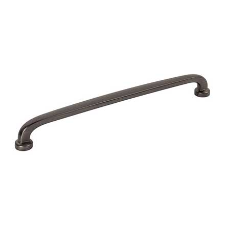 Jeffrey Alexander [410-224BNBDL] Die Cast Zinc Cabinet Pull Handle - Oversized - Weser Series - Brushed Pewter Finish - 224mm C/C - 9 1/2" L