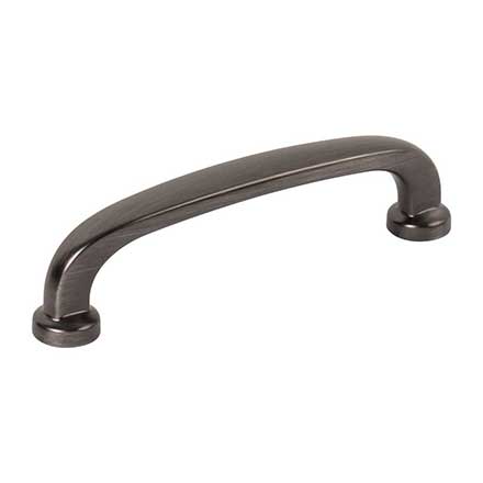 Jeffrey Alexander [410-96BNBDL] Die Cast Zinc Cabinet Pull Handle - Standard Sized - Weser Series - Brushed Pewter Finish - 96mm C/C - 4 3/8" L